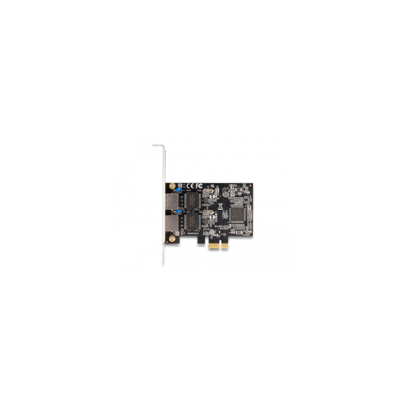 PCIe x1 to 2x RJ45 Gbit LAN-Adapter — Buy in Cyprus with Fast Delivery