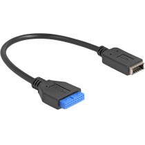 19 pin USB header socket to USB Type-E Key A socket, adapter - 19 pin USB header to USB Type-E Key A socket