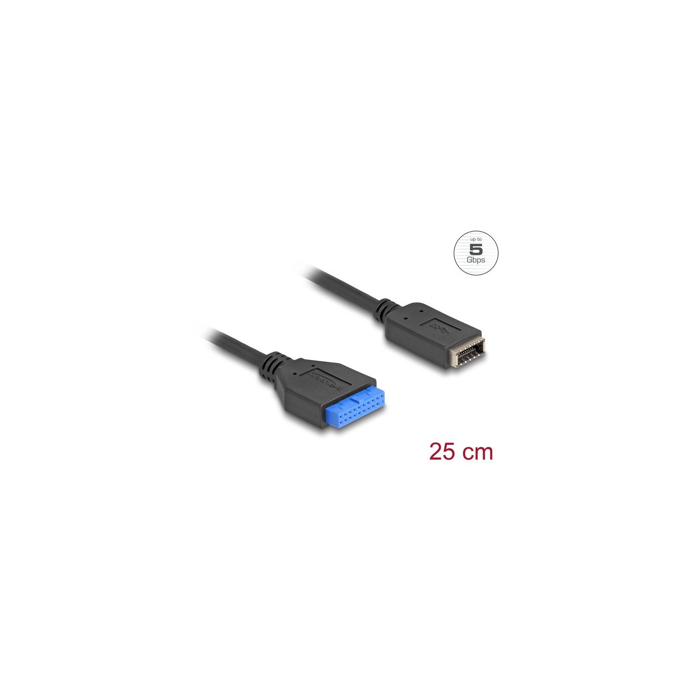 19 pin USB header socket to USB Type-E Key A socket, adapter - 19 pin USB header to USB Type-E Key A socket