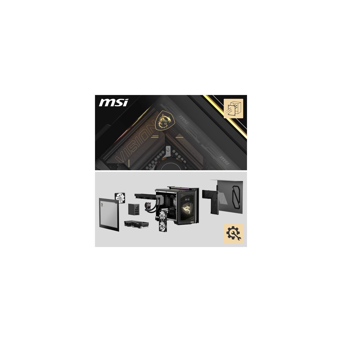 MEG Vision X AI - 2NVZ9-234AT - Gaming-PC — Buy in Cyprus with Fast Delivery
