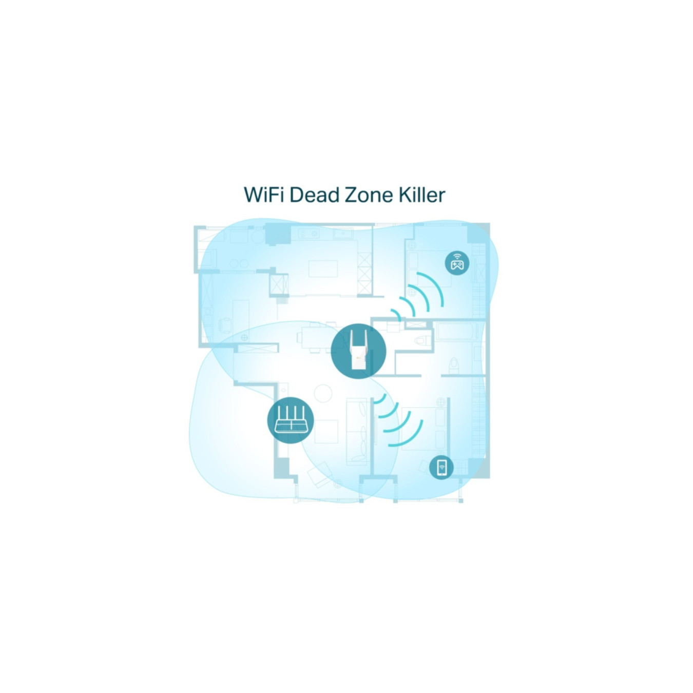 TP-Link RE605X - AX1800 Wi-Fi 6 Range Extender - Dual-Band, OneMesh, 1× Gigabit Ethernet — Buy in Cyprus with Fast Delivery