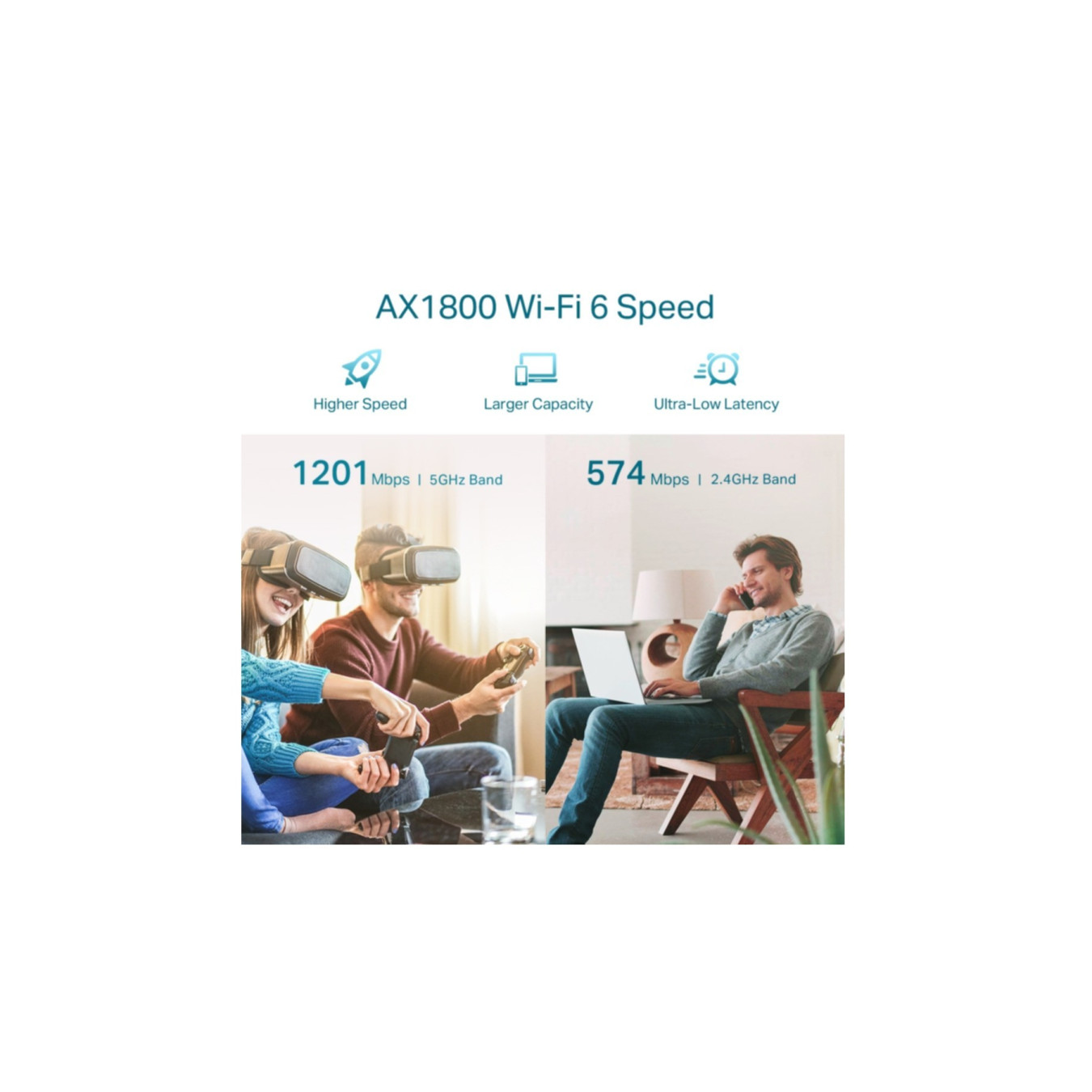 TP-Link RE605X - AX1800 Wi-Fi 6 Range Extender - Dual-Band, OneMesh, 1× Gigabit Ethernet — Buy in Cyprus with Fast Delivery