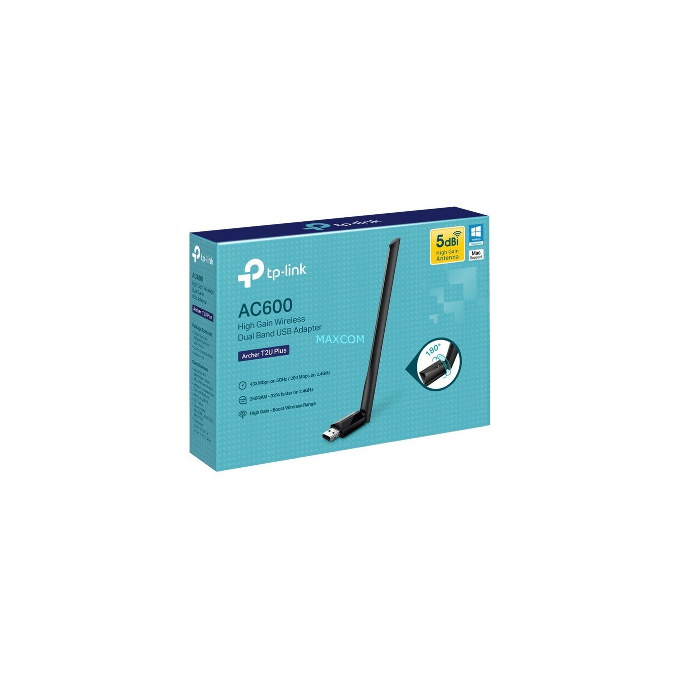 Archer Wireless LAN Adapter - T2U Plus - WLAN-Adapter — Buy in Cyprus with Fast Delivery