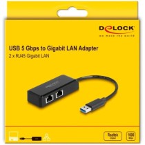 USB Type-A Adapter to 2 x Gigabit LAN, LAN Adapter — Buy in Cyprus with Fast Delivery