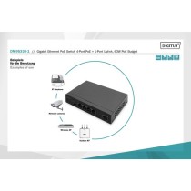 4+1-Port Gigabit PoE Switch - 4+1-Port — Buy in Cyprus with Fast Delivery