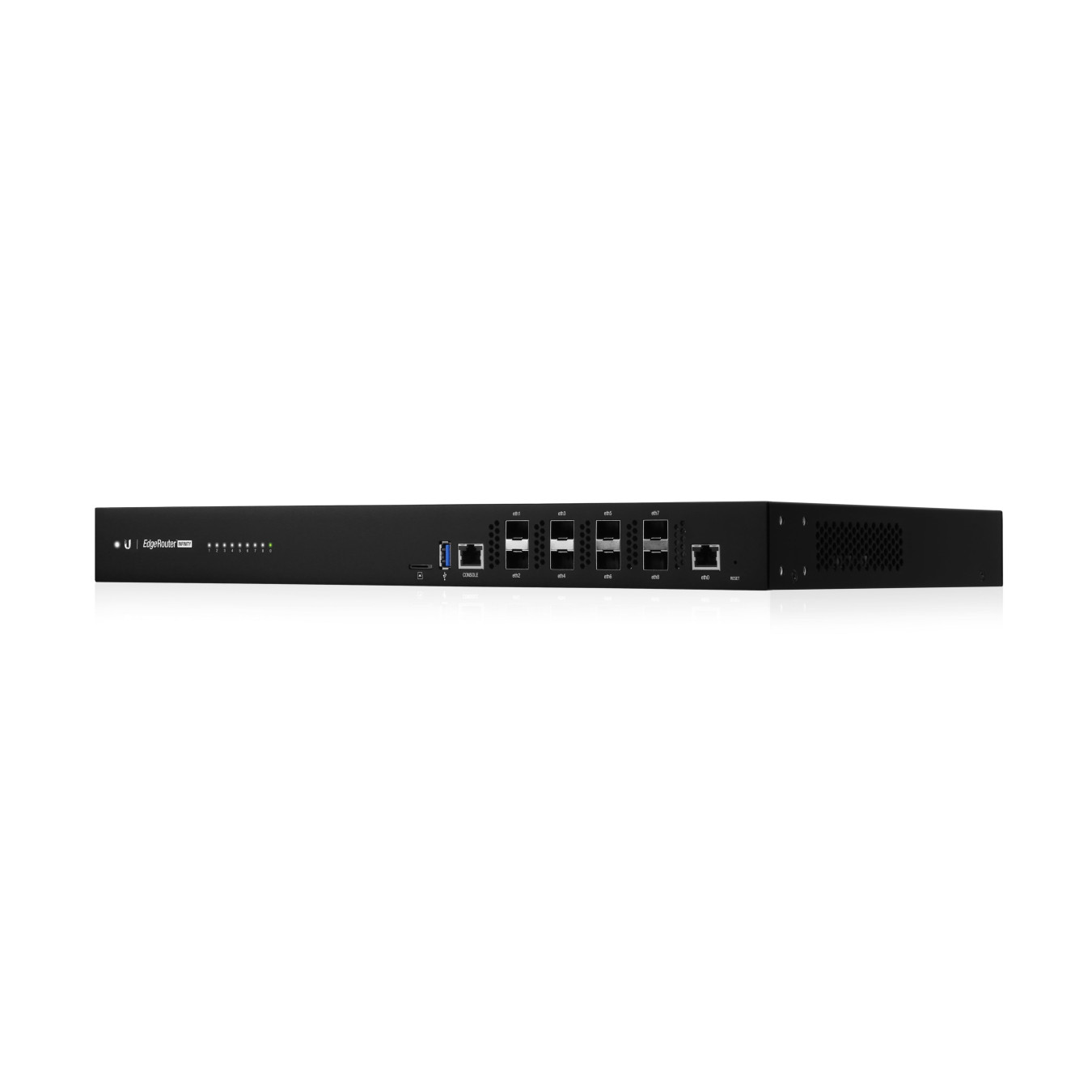 Ubiquiti EdgeRouter ER-8-XG - 1U Rackmount - 8x SFP+ 10Gb, 16GB DDR4, 1.8GHz CPU, 4GB Flash, Black