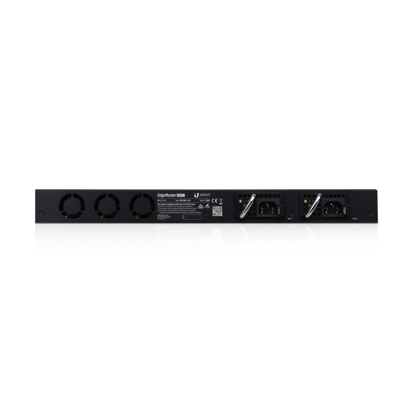 Ubiquiti EdgeRouter ER-8-XG - 1U Rackmount - 8x SFP+ 10Gb, 16GB DDR4, 1.8GHz CPU, 4GB Flash, Black