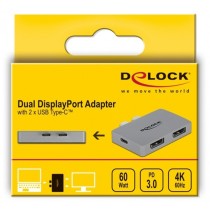 Thunderbolt adapter - 2x USB-C plug to 2x DisplayPort socket — Buy in Cyprus with Fast Delivery