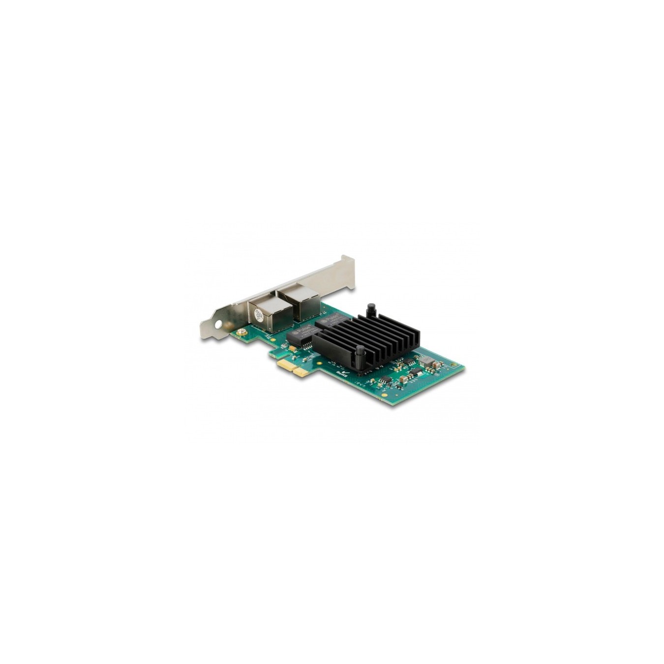 PCIe x1 to 2x RJ45 Gbit LAN-Adapter — Buy in Cyprus with Fast Delivery
