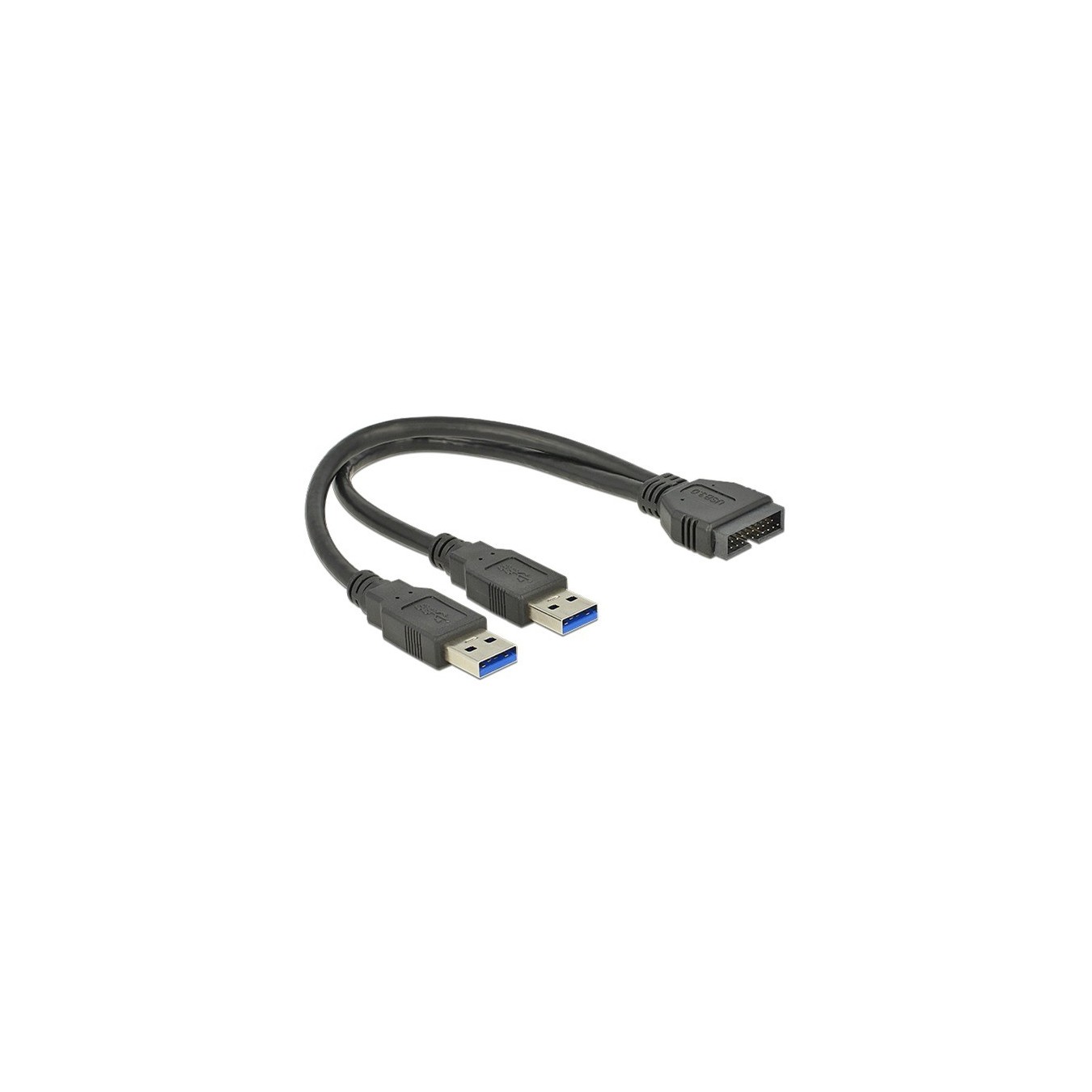 USB 3.2 Gen 1 adapter - USB header plug to 2x USB-A plug — Buy in Cyprus with Fast Delivery