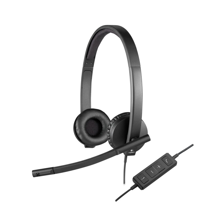 Buy Logitech H570e Stereo Headset - 981-000575 - USB-A Wired, Black, On-ear (Sup... in Cyprus, Nicosia, Limassol, Larnaka, Pafos