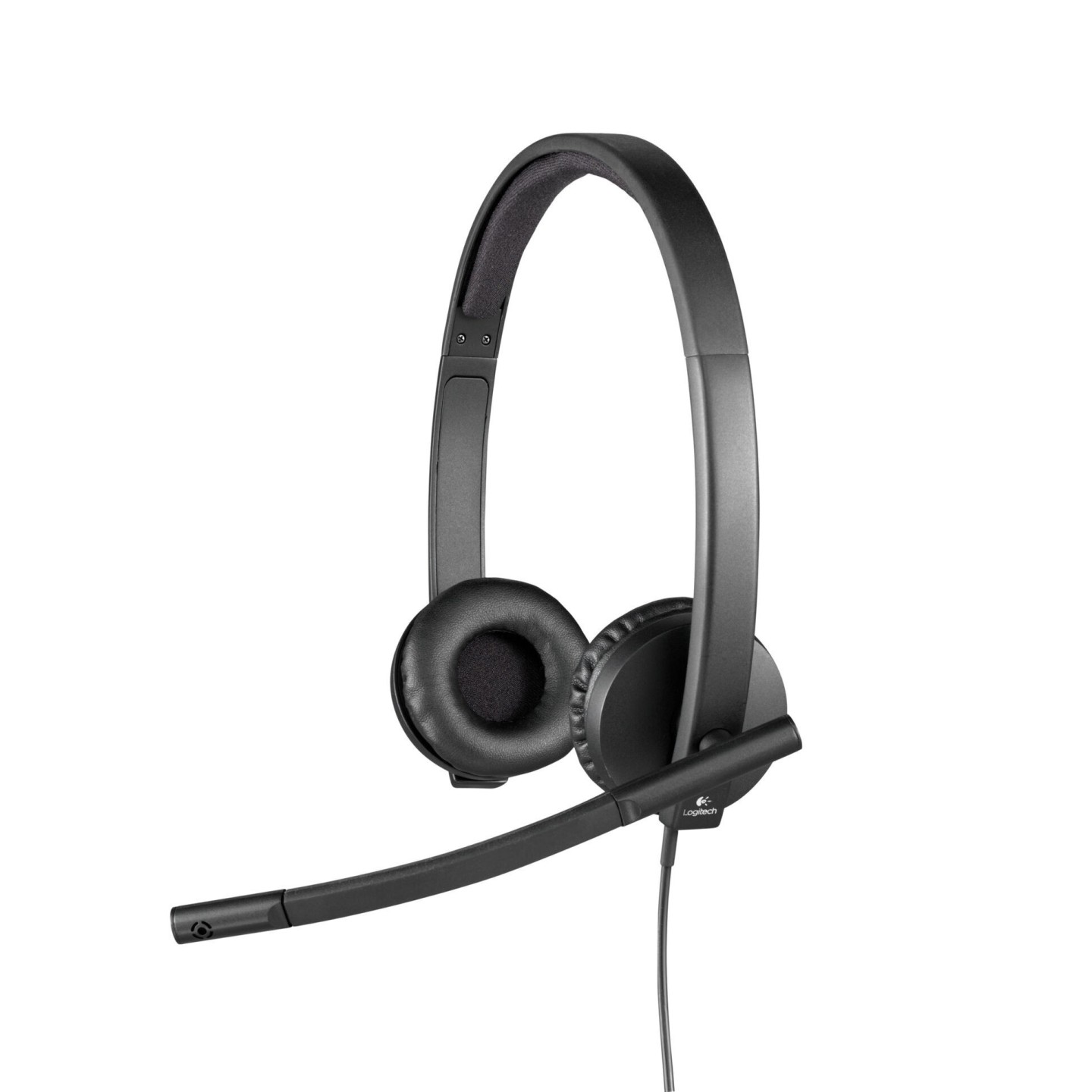 Logitech H570e Stereo Headset - 981-000575 - USB-A Wired Black On-ear Noise-Canceling Mic (Boxed)