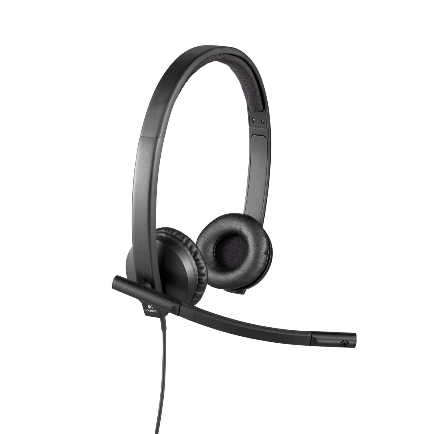 Logitech H570e Stereo Headset - 981-000575 - USB-A Wired Black On-ear Noise-Canceling Mic (Boxed)