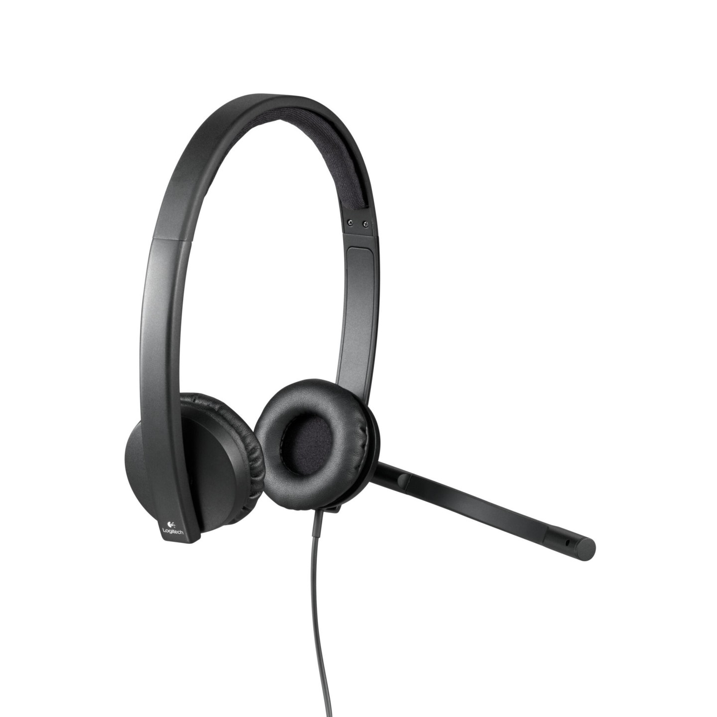Logitech H570e Stereo Headset - 981-000575 - USB-A Wired Black On-ear Noise-Canceling Mic (Boxed)