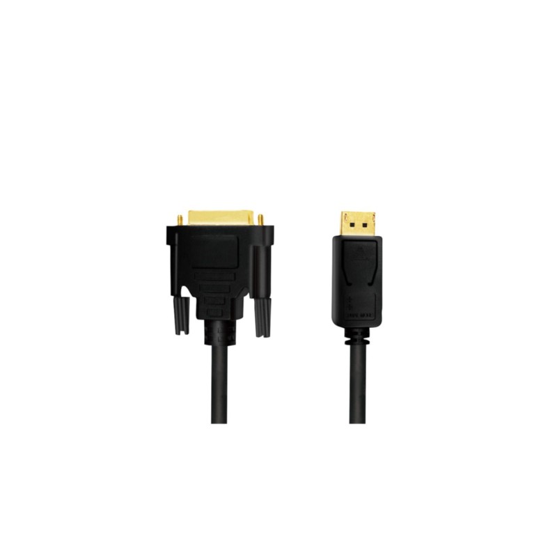 Buy LogiLink DisplayPort to DVI Cable - 2 m - Black, Gold-Plated Male-to-Male Co... in Cyprus, Nicosia, Limassol, Larnaka, Pafos