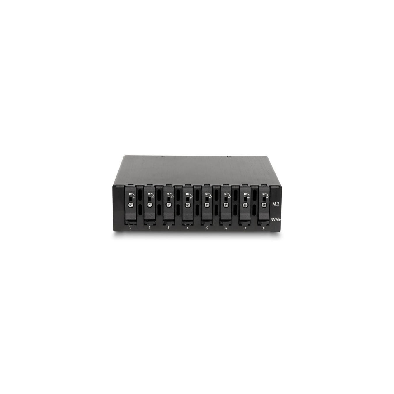 5.25" Removable Frame - for 8 x M.2 NVMe SSD with Slim SAS SFF-8654 — Buy in Cyprus with Fast Delivery