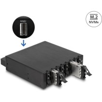 5.25" Removable Frame - for 8 x M.2 NVMe SSD with Slim SAS SFF-8654 — Buy in Cyprus with Fast Delivery