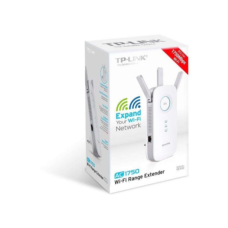 Buy TP-Link AC1750 Wi-Fi Range Extender - RE450 - Dual-Band, Gigabit Ethernet, W... in Cyprus, Nicosia, Limassol, Larnaka, Pafos