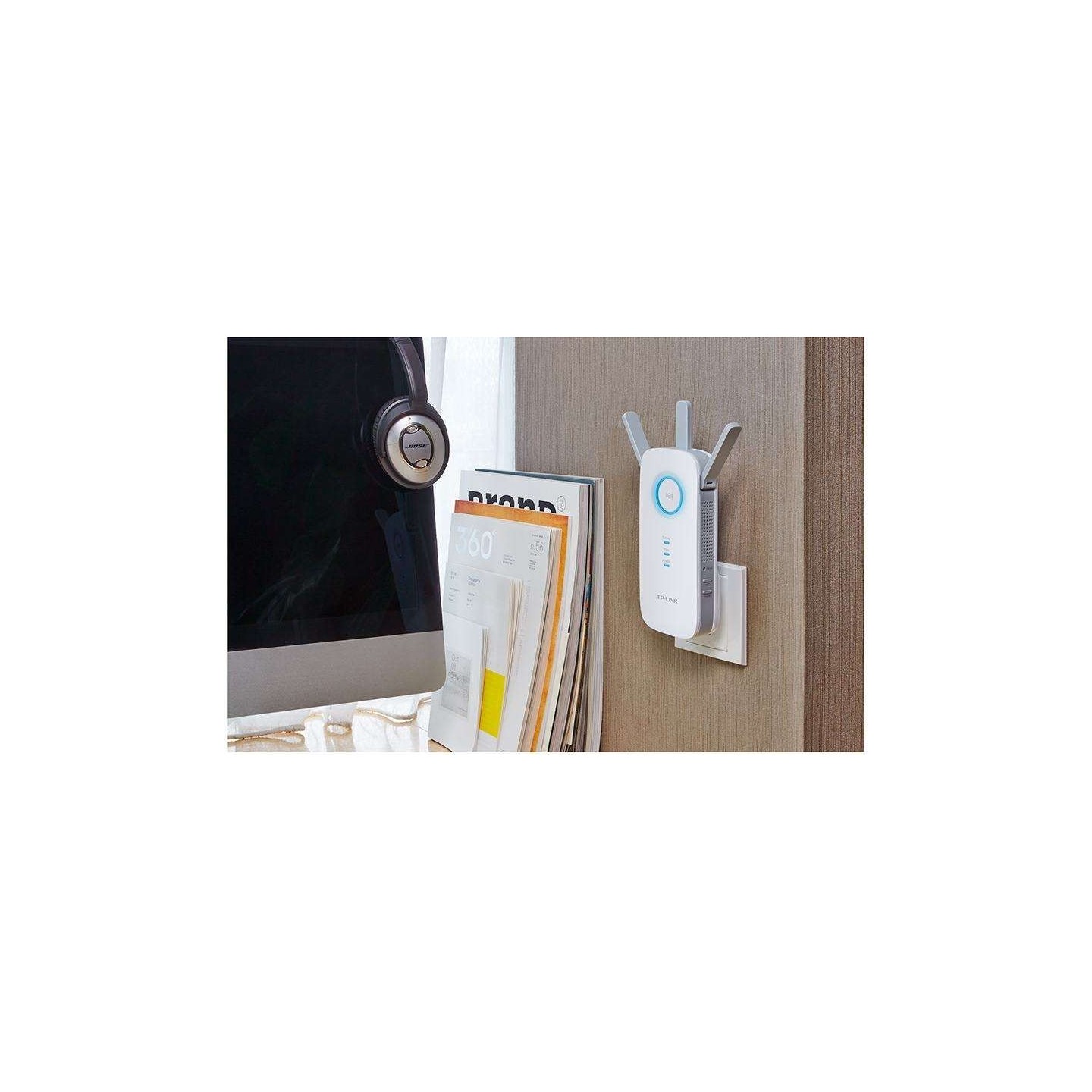 TP-Link AC1750 Wi-Fi Range Extender - RE450 - Dual-Band, Gigabit Ethernet, Wall-Plug, White — Buy in Cyprus with Fast Delivery