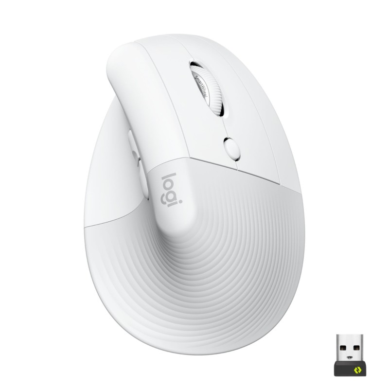 Buy Logitech Lift - 910-006475 - Ergonomic Vertical Wireless Mouse, White, AA Ba... in Cyprus, Nicosia, Limassol, Larnaka, Pafos