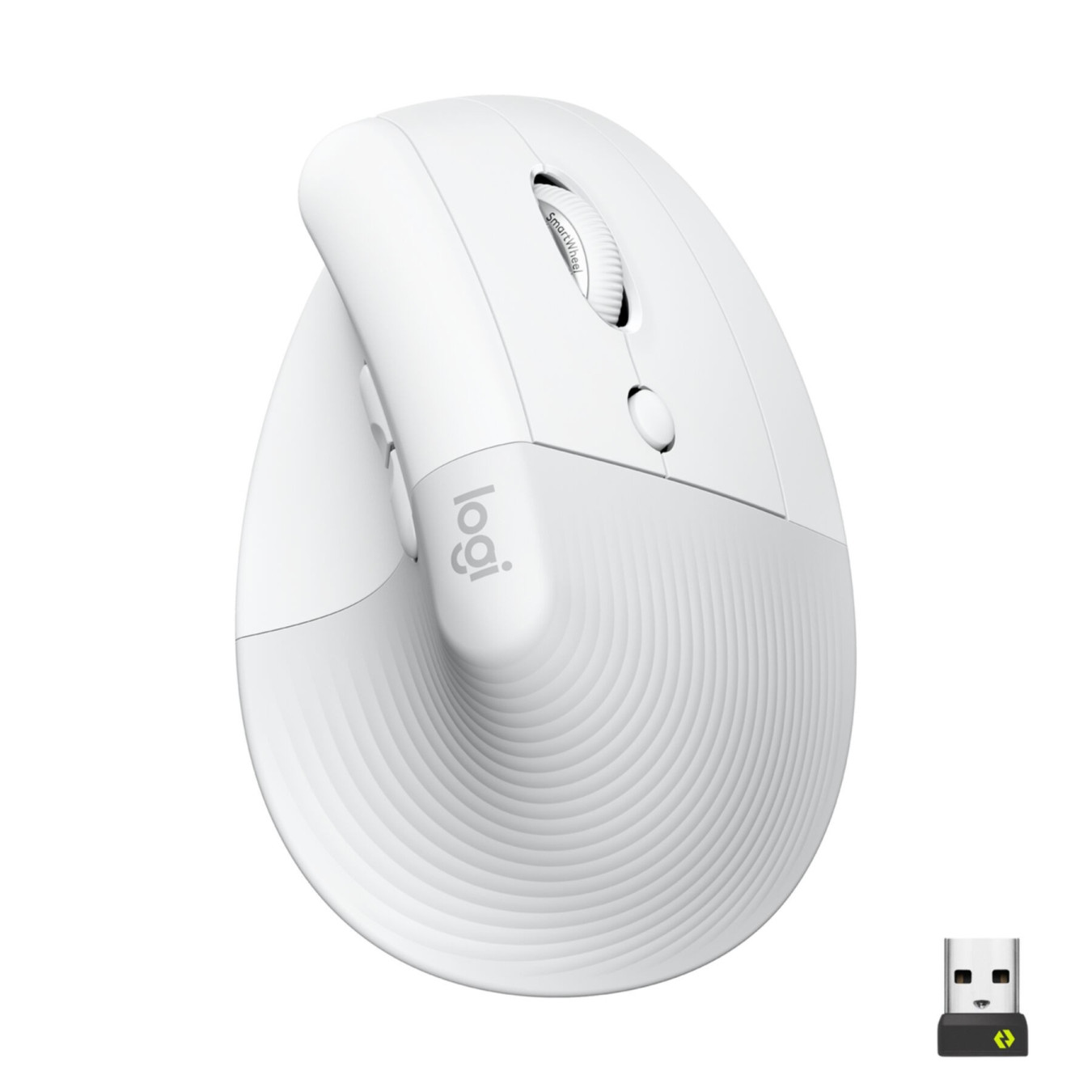 Logitech Lift - 910-006475 - Ergonomic Vertical Wireless Mouse, White, AA Battery — Buy in Cyprus with Fast Delivery