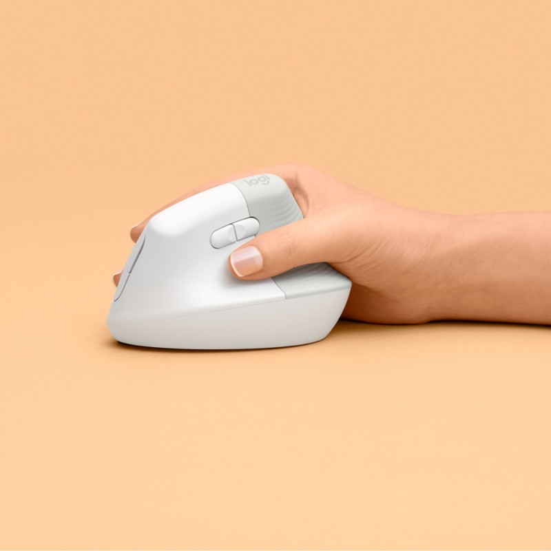 Buy Logitech Lift - 910-006475 - Ergonomic Vertical Wireless Mouse, White, AA Ba... in Cyprus, Nicosia, Limassol, Larnaka, Pafos