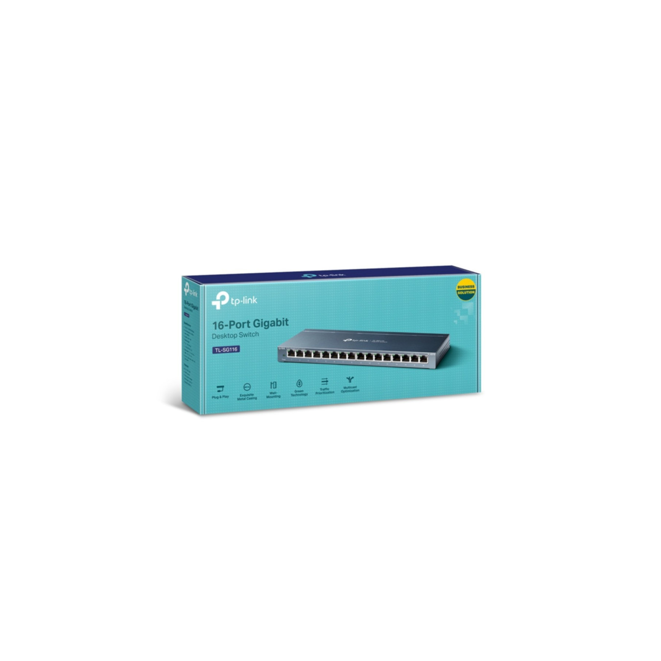 TP-Link 16-Port Gigabit Desktop Switch - TL-SG116 - Unmanaged 10/100/1000 Mbps, Fanless — Buy in Cyprus with Fast Delivery