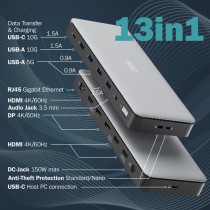 13-Port USB-C Docking Station - Docking Station — Buy in Cyprus with Fast Delivery