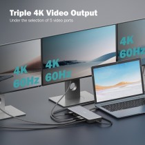 13-Port USB-C Docking Station - Docking Station — Buy in Cyprus with Fast Delivery