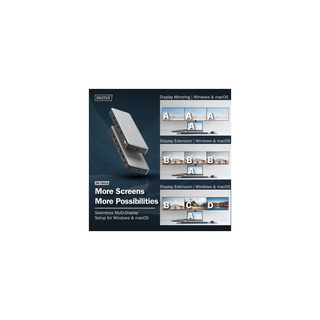 13-Port USB-C Docking Station - Docking Station — Buy in Cyprus with Fast Delivery