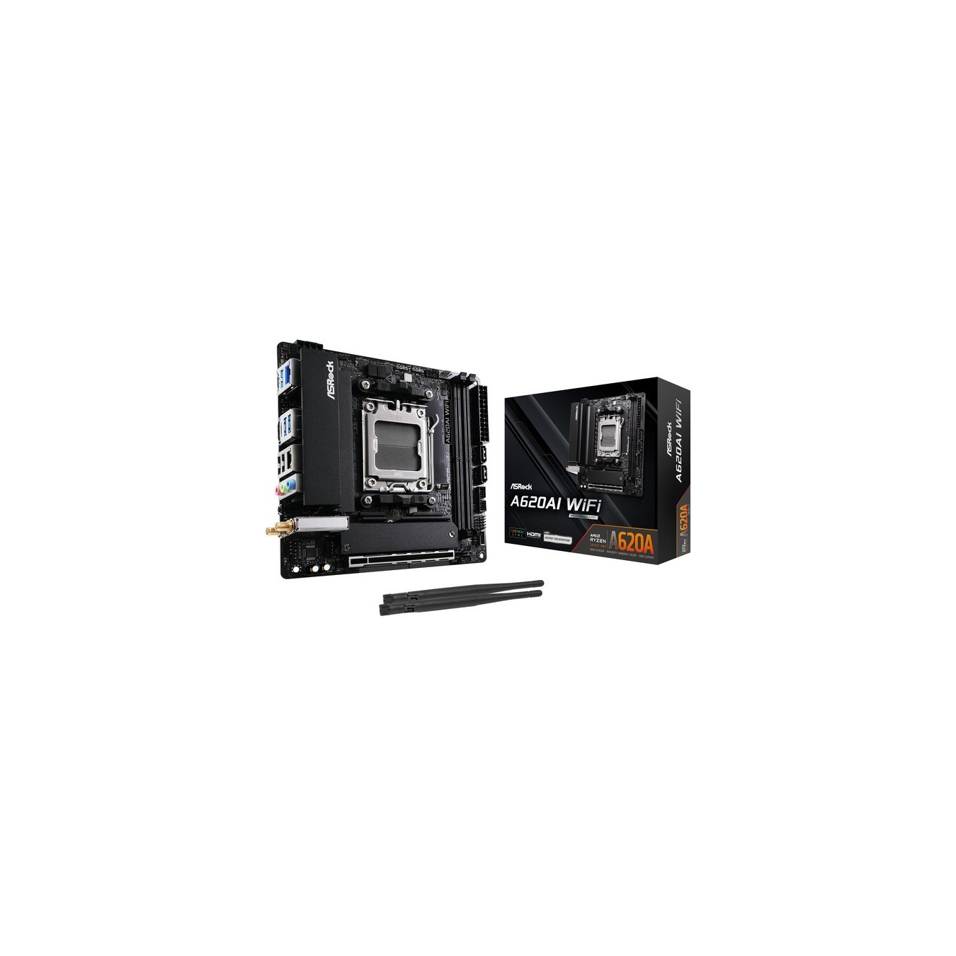 ASRock Mainboard - A620AI WIFI - Mainboard — Buy in Cyprus with Fast Delivery