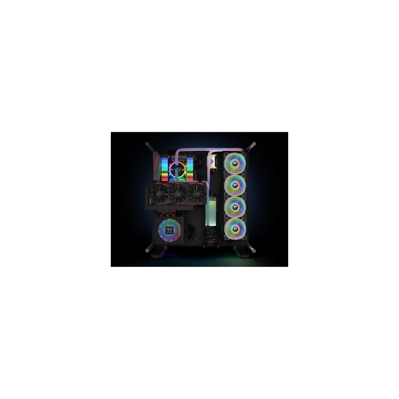 Riing Quad 12 RGB Radiator Fan TT Premium Edition - Single Fan Pack - White — Buy in Cyprus with Fast Delivery
