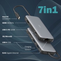 7-Port USB-C Docking Station - Docking Station — Buy in Cyprus with Fast Delivery