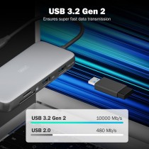 7-Port USB-C Docking Station - Docking Station — Buy in Cyprus with Fast Delivery