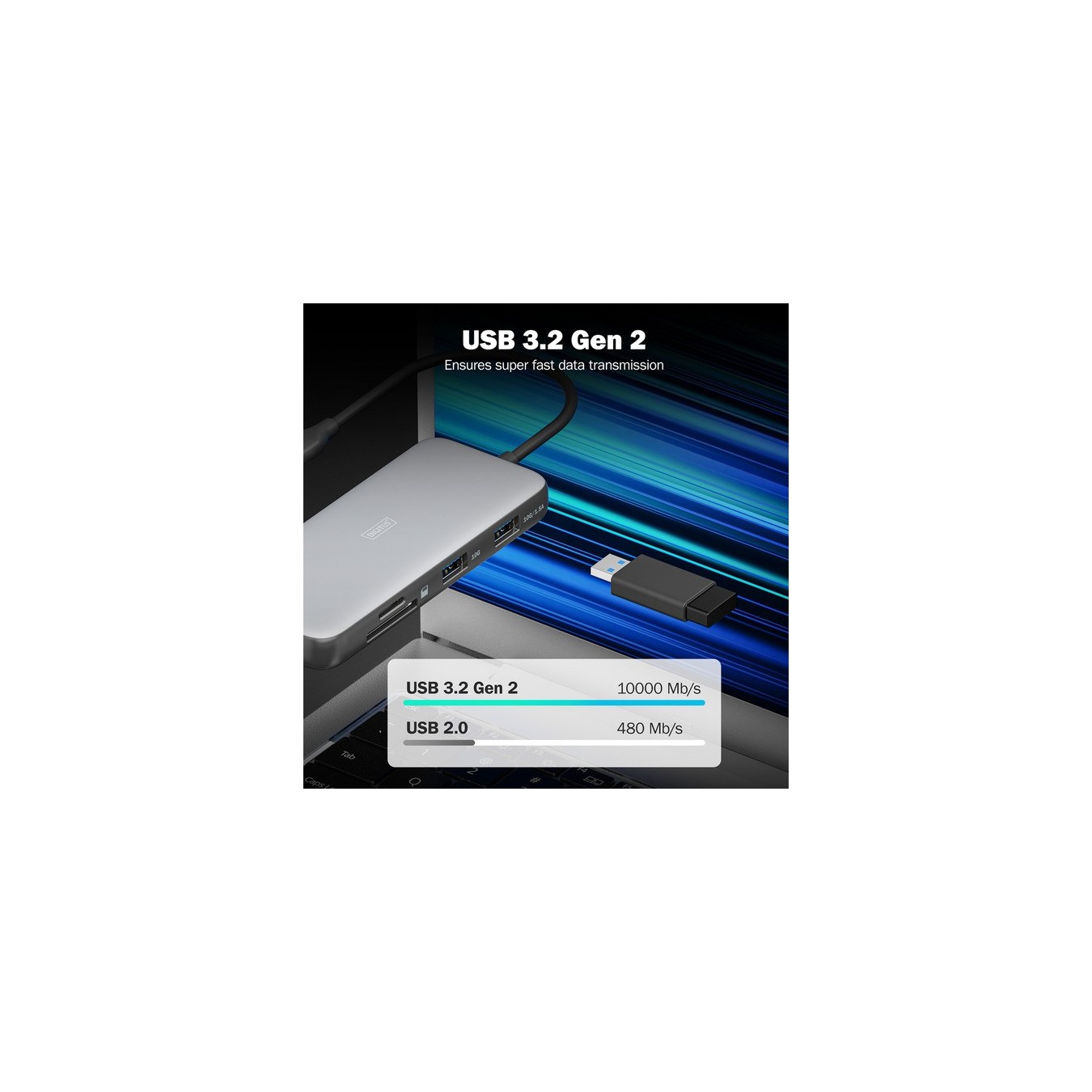7-Port USB-C Docking Station - Docking Station — Buy in Cyprus with Fast Delivery