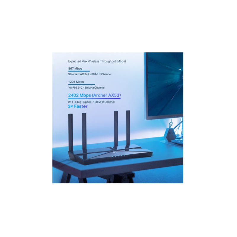 Buy TP-Link Archer AX53 - Wi-Fi 6 Dual-Band Router, 4x Gigabit LAN, 4 External A... in Cyprus, Nicosia, Limassol, Larnaka, Pafos
