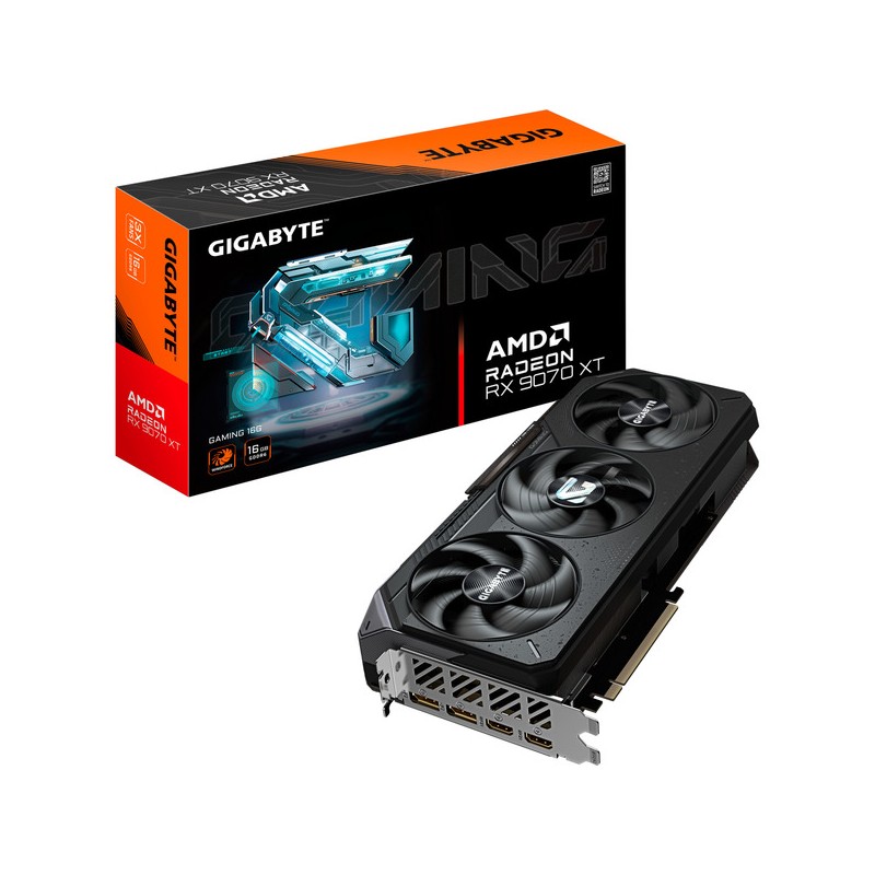Gigabyte Radeon RX 9070 XT GAMING OC ICE 16G - RDNA 4 PCIe 5.0 16GB GDDR6 Graphics Card - GV-R9070XTGAMING-16GD (Boxed)