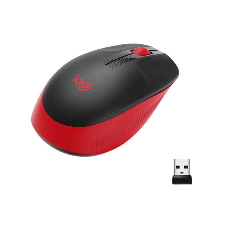 Logitech M190 Wireless Mouse - 910-005908 - Red Ambidextrous 1000 DPI (Boxed) — Buy in Cyprus with Fast Delivery