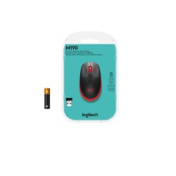 Logitech M190 Wireless Mouse - 910-005908 - Red Ambidextrous 1000 DPI (Boxed) — Buy in Cyprus with Fast Delivery