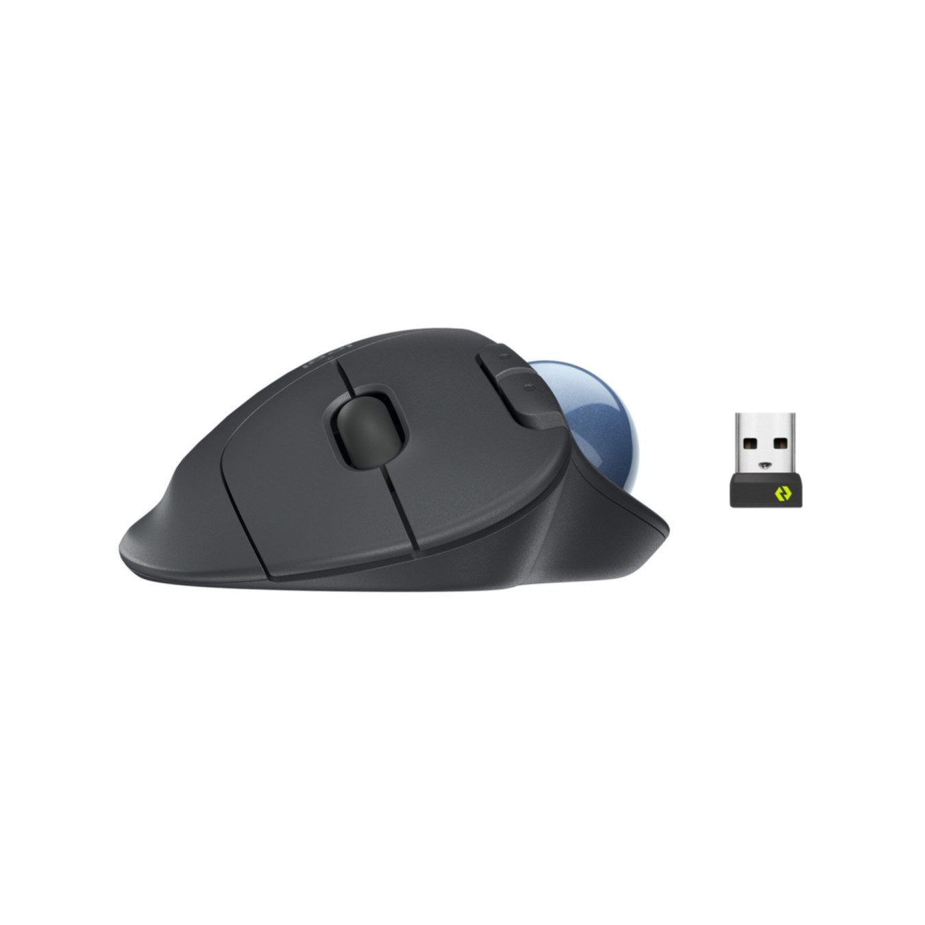 Logitech ERGO M575 Wireless Trackball - 910-006221 - Graphite, Right-Hand Ergonomic, RF (Logi Bolt) + Bluetooth