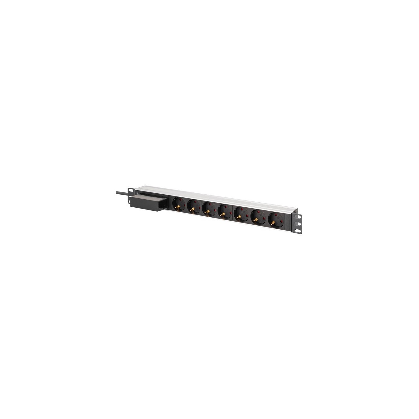PDU Power Strip - 19' - Aluminum Profile - 7-way — Buy in Cyprus with Fast Delivery