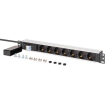 PDU Power Strip - 19' - Aluminum Profile - 7-way — Buy in Cyprus with Fast Delivery