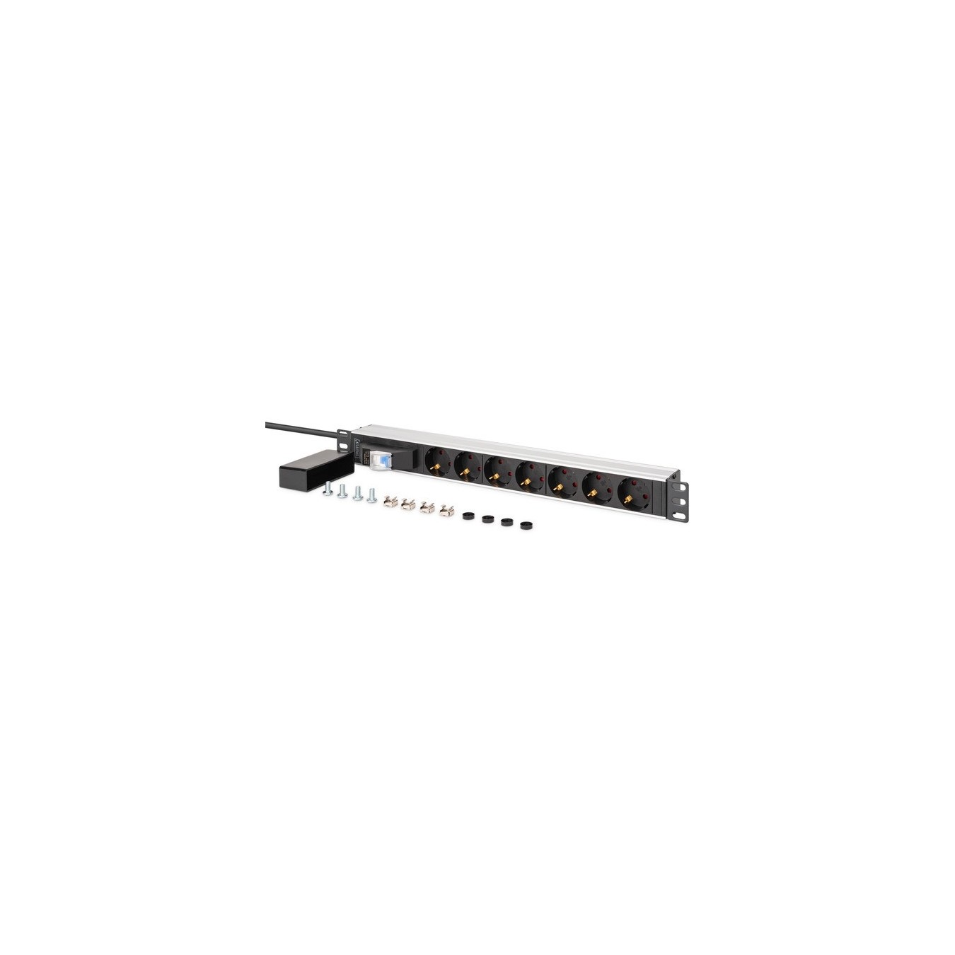 PDU Power Strip - 19' - Aluminum Profile - 7-way — Buy in Cyprus with Fast Delivery