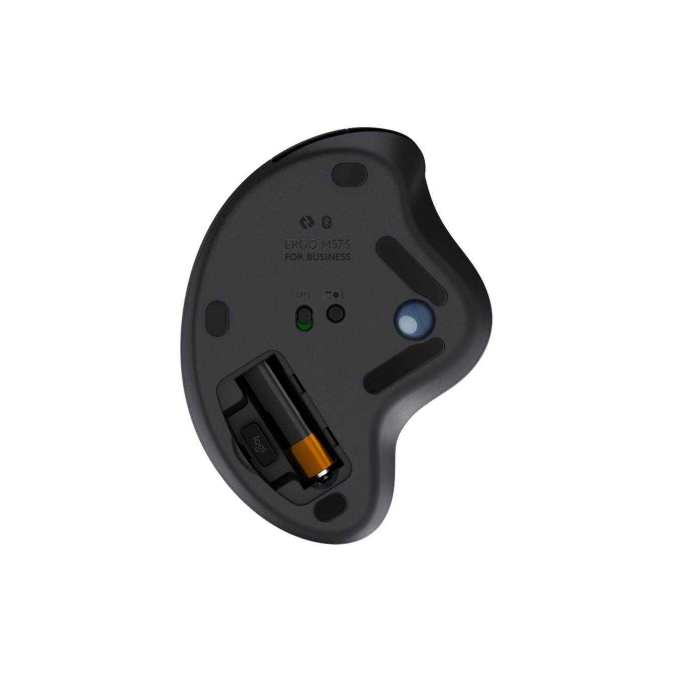Logitech ERGO M575 Wireless Trackball - 910-006221 - Graphite, Right-Hand Ergonomic, RF (Logi Bolt) + Bluetooth