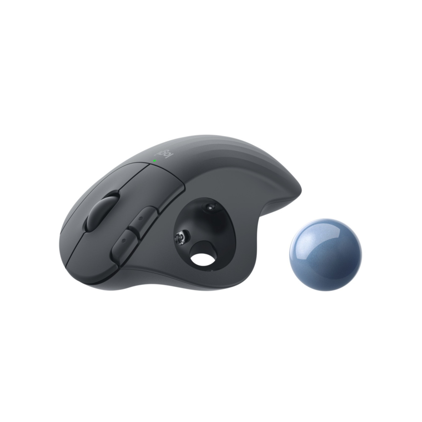 Logitech ERGO M575 Wireless Trackball - 910-006221 - Graphite, Right-Hand Ergonomic, RF (Logi Bolt) + Bluetooth