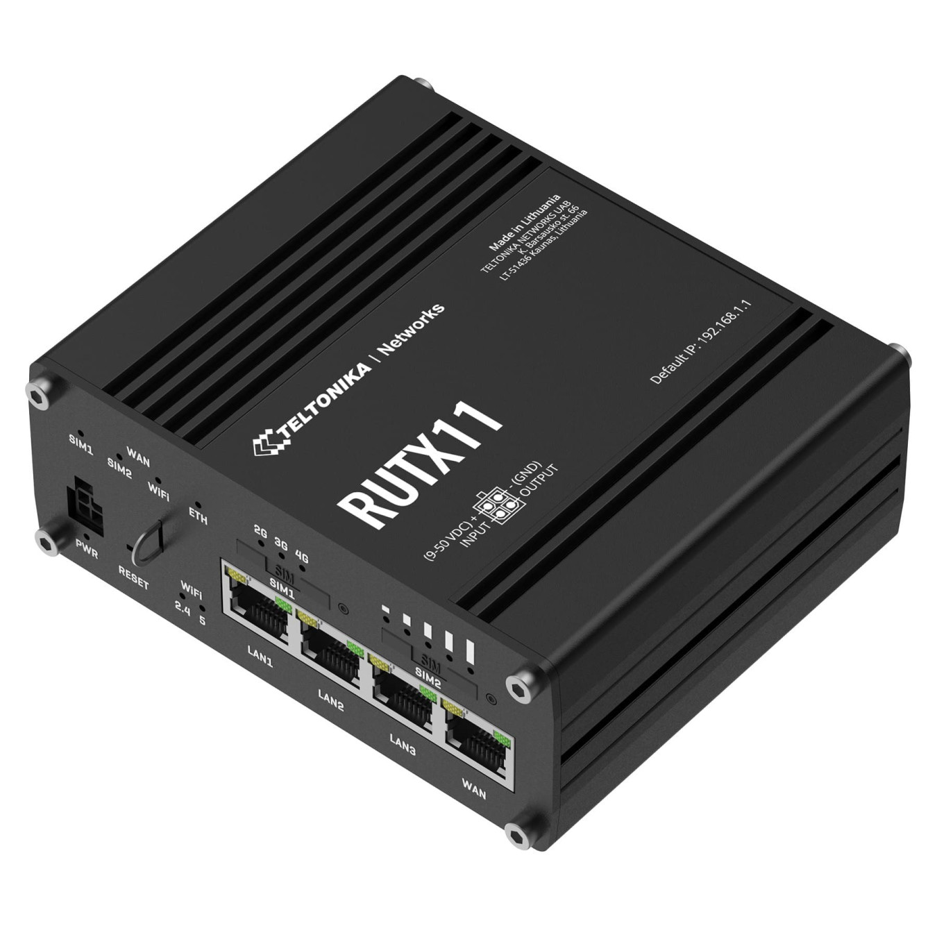 Teltonika RUTX11 - Dual-band Wi-Fi 5 Router (Grey), 256MB RAM, ARM Cortex-A7 717MHz, 4x Gigabit LAN