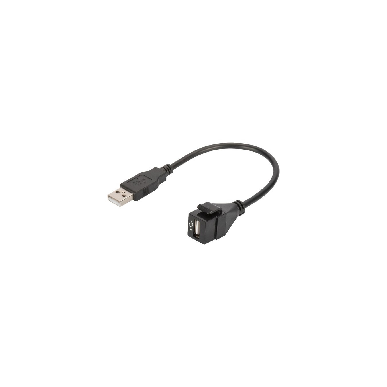 USB 2.0 Keystone module USB-A male to USB-A female - USB 2.0 Keystone module USB-A male to USB-A female
