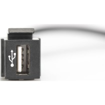 USB 2.0 Keystone module USB-A male to USB-A female - USB 2.0 Keystone module USB-A male to USB-A female