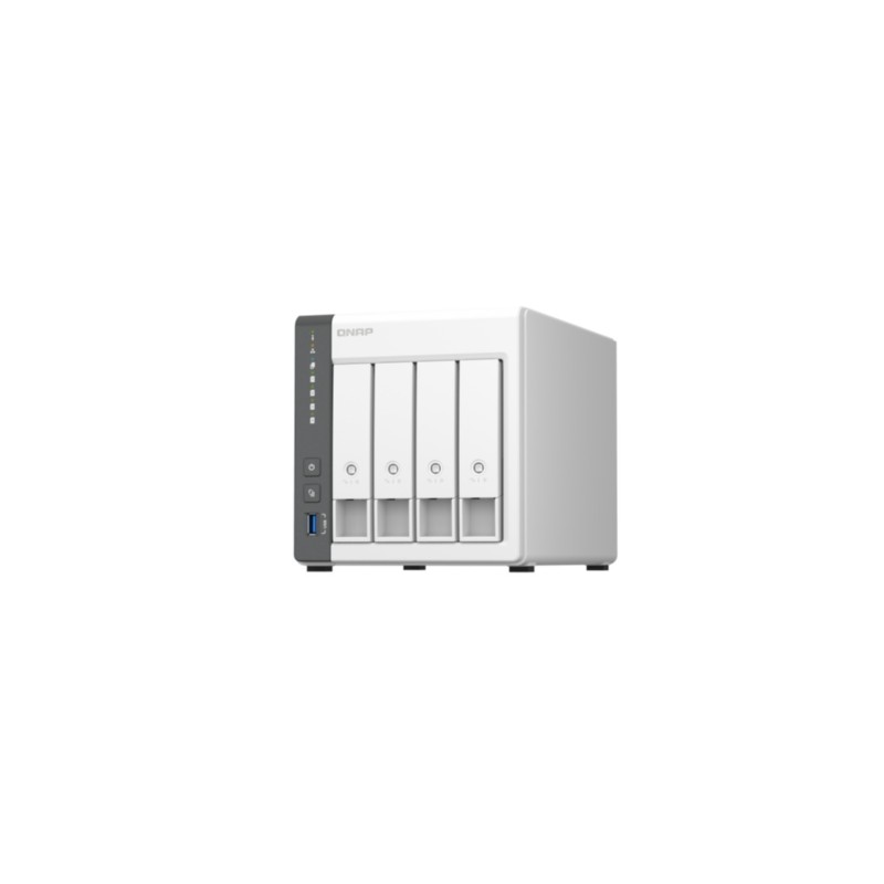 Buy QNAP TS-433-4G NAS Server - 4-Bay White, 4GB RAM, ARM Cortex-A55 2.0GHz, Dua... in Cyprus, Nicosia, Limassol, Larnaka, Pafos