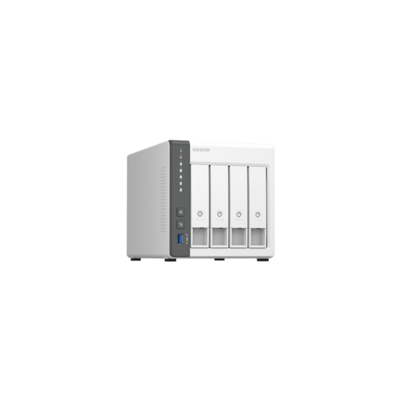 Buy QNAP TS-433-4G NAS Server - 4-Bay White, 4GB RAM, ARM Cortex-A55 2.0GHz, Dua... in Cyprus, Nicosia, Limassol, Larnaka, Pafos